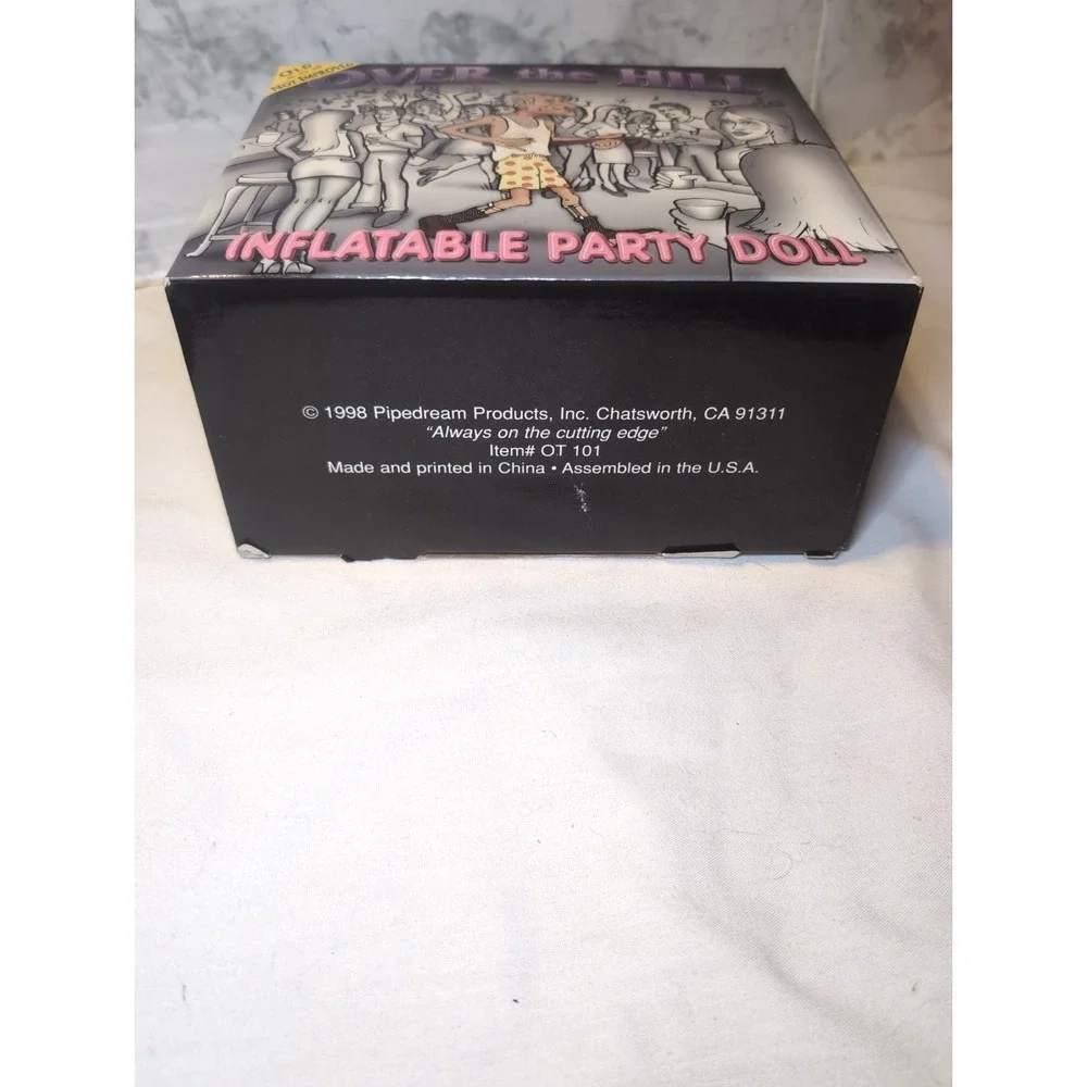 Vintage 1998 Over The Hill 3' Inflatable Party Doll Gag Gift Funny Old Man